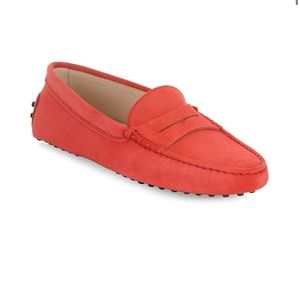 Tods Gommini Suede Mocassino Penny Loafers